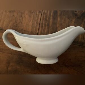 United States Quarter Master Corp Ceramic Gravy Boat USQMC